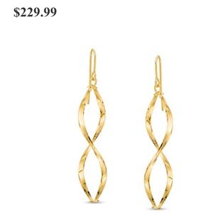 10 K gold drop earrings